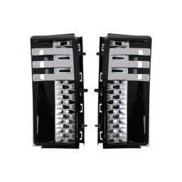Grile laterale Range Rover Vogue III L322 2002-2012 Piano Black Silver