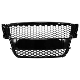 Grila centrala Audi A5 8T 2007-2011 RS Design, negru lucios
