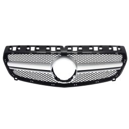 Grila centrala Mercedes A-Class W176 2012-2015, design A45 Silver