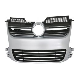 Grila centrala VW Golf 5 2003-2007 R32 Design aspect aluminiu brushed