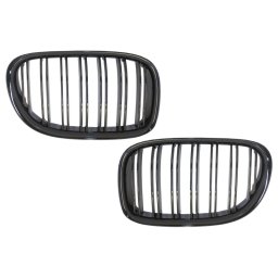 Grile centrale BMW Seria 7 F01 F02 F03 F04 2008-2015, negru lucios