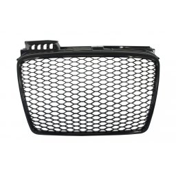 Grila centrala Audi A4 B7 Facelift RS4, negru lucios