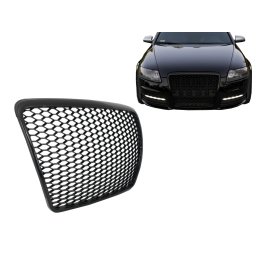 Grila centrala Audi A6 C6 4F/4F2 RS Design negru, fara emblema