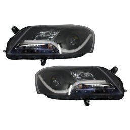 Faruri LED DRL negre pentru VW Passat B7 Sedan/Variant 2010-2014