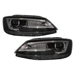 Faruri LED DRL pentru VW Jetta Mk6 Non GLI 2011-2017 cu semnal dinamic