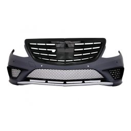 Bara fata Mercedes S-Class W222 2013-2017 S63 Design cu grila negru lucios