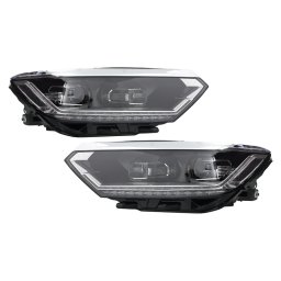 Faruri Full LED Matrix Look pentru VW Passat B8 3G 2014-2019 cu semnal dinamic