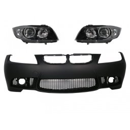 Bara fata BMW Seria 3 E90 E91 M3 Design cu faruri Angel Eyes