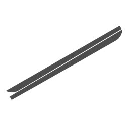Stickere laterale praguri BMW Seria 5 F10 F11 2011-2017 gri închis
