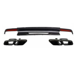 Difuzor bara spate Mercedes S-Class W222 Sport Line cu ornamente negre