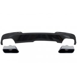 Difuzor aer negru cu ornamente evacuare BMW Seria 5 F10 F11 550i Design