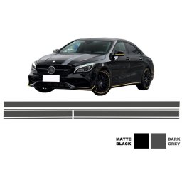 Set stickere gri inchis A45 Design pentru Mercedes CLA W117 si A-Class W176