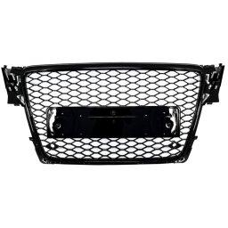 Grila centrala Audi A4 B8 2008-2011, RS4 Design, negru lucios