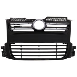 Grila centrala VW Golf 5 / Golf 5 Plus / Variant, negru lucios, R32 Design