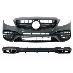 Kit exterior Mercedes E-Class W213 2016-2019 E63 Design cu ornamente negre