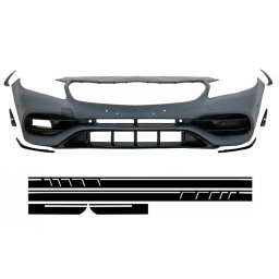 Bara fata Mercedes A-Class W176 2012-2018 A45 Design cu stickere negru mat