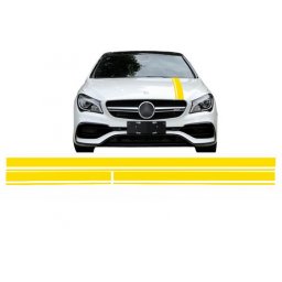 Set stickere galben mat pentru Mercedes CLA W117 si A-Class W176