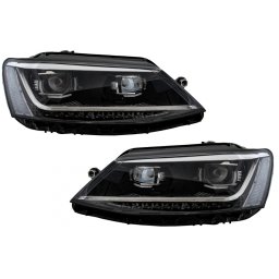 Faruri LED DRL pentru VW Jetta Mk6 VI 2011-2017, semnal dinamic Matrix