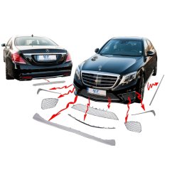 Set ornamente cromate Mercedes S-Class W222 2013+ S65 Design