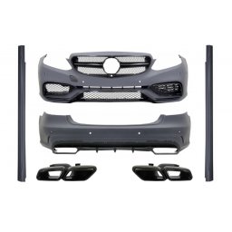 Kit exterior Mercedes W212 E-Class Facelift E63 Design negru lucios