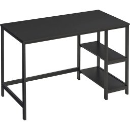 Birou calculator VASAGLE cu raft lateral reglabil, 120 cm, negru