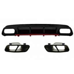 Difuzor bara spate cu ornamente Mercedes A-Class W176 Facelift A45
