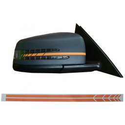 Stickere oglinzi laterale Mercedes, portocaliu mat, aspect sport