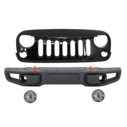 Bara fata cu grila centrala pentru Jeep Wrangler JK Rubicon 2007-2017