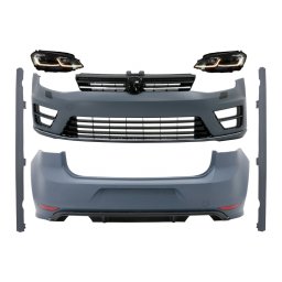 Pachet exterior VW Golf 7 R Design cu faruri LED si semnal dinamic