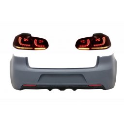 Bara spate VW Golf 6 VI R20 Look cu stopuri Full LED dinamice