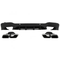 Difuzor bara spate Mercedes GLC X253 SUV 2015-2019 design GLC63 crom