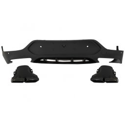 Difuzor bara spate Mercedes GLC Coupe C253 (2015-2019) GLC63 cu evacuari negre
