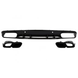 Difuzor bara spate Mercedes C-Class C205 A205 C63S Design negru