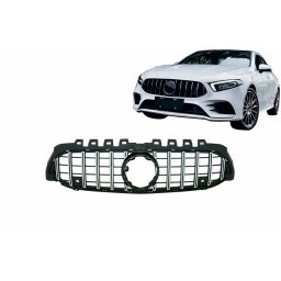 Grila centrala Mercedes A-Class W177/V177 2018-2022 GT-R Panamericana negru crom