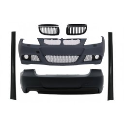 Kit exterior BMW Seria 3 E90 M-Technik cu grile negre lucioase