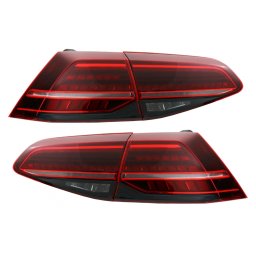 Stopuri Full LED pentru VW Golf 7 si 7.5 Hatchback, secventiale