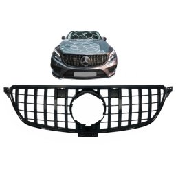 Grila centrala Mercedes GLE W166 / C292 Panamericana GT-R negru lucios