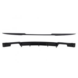Eleron portbagaj si difuzor bara spate BMW Seria 3 F30 2011-2019 negru