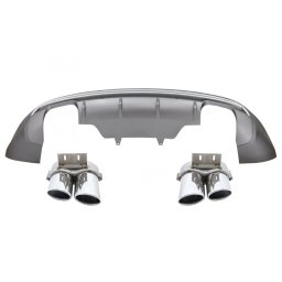 Difuzor bara spate cu evacuare dubla pentru Audi Q5 8R Facelift 2013-2016