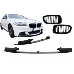 Prelungire bara fata BMW Seria 5 F10 F11 2011-2017 M-Performance cu grile duble