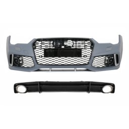 Bara fata Audi A7 4G Facelift RS7 Design cu difuzor si ornamente evacuare
