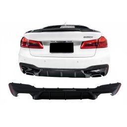 Difuzor bara spate BMW Seria 5 G30 G31 2017+ M5 Design negru lucios