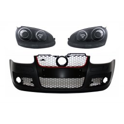 Bara fata GTI cu faruri negre pentru VW Golf 5 Mk5 si Jetta