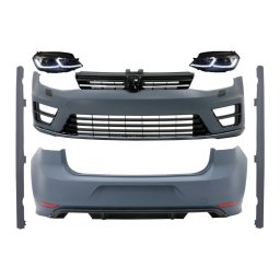 Pachet exterior VW Golf 7 R Design cu faruri LED si semnal dinamic