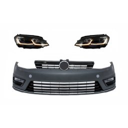 Bara fata VW Golf 7 R-Line Look cu faruri LED si semnal dinamic