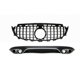Difuzor bara spate Mercedes E-Class C238 AMG Sport Line E53 negru crom