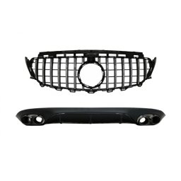 Difuzor bara spate si grila centrala GT-R cu camera 360 Mercedes E-Class C238