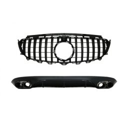 Difuzor bara spate si grila centrala Mercedes E-Class C238 AMG Sport 2016-2019