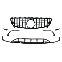 Prelungiri bara fata si grila centrala A45 pentru Mercedes A-Class W176 Facelift