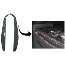 Ornamente laterale consola Mercedes A-Class W177/V177, finisaj carbon